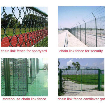 9 Gauge 2inch PVC Coated Chain Link Fence